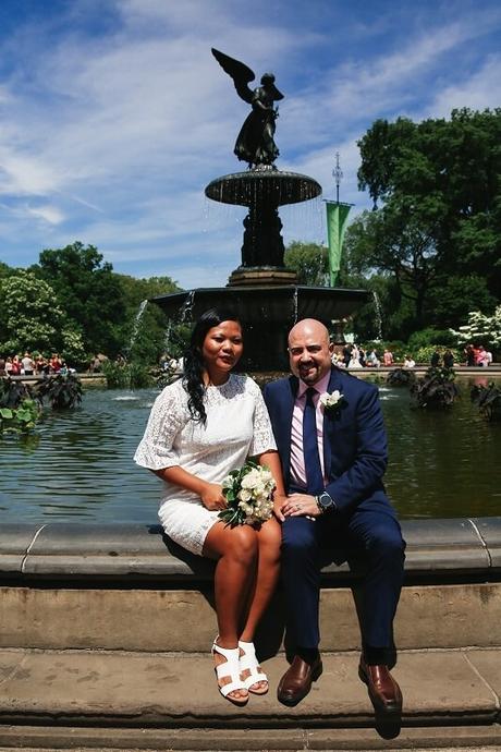 Eunice and Ray’s June Wedding Beside Bethesda Fountain