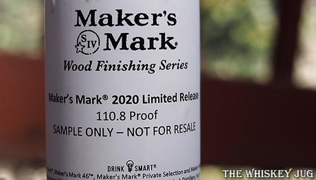 Maker's Mark 2020 Wood Finishing Label