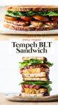 Vegan Tempeh BLT Sandwich