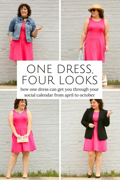 One Knit Dress Four Ways with a Fit and Flare from Talbots