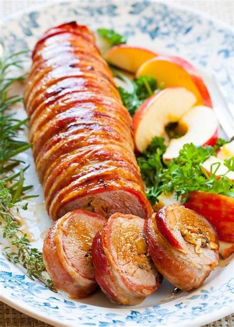 When paired with side dishes that complement it perfectly, roast pork is transformed from an everyday protein into a special, celebratory meal. Bacon-Wrapped Stuffed Pork Tenderloin | Recipe in 2020 ...