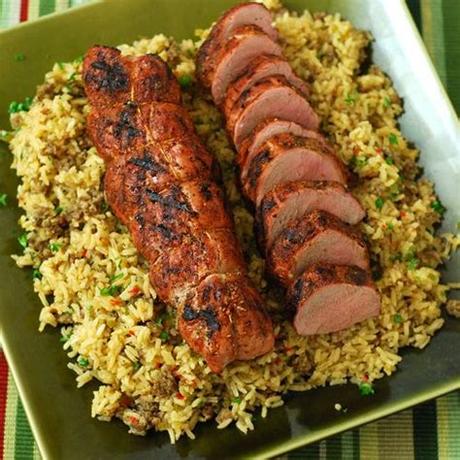 Accompany your pork roast with our winning recipes for perfectly paired side dishes, desserts, salads, and drinks. pork tenderloin, Dizzy Pig Dirty Rice, BBQ side dish, Big ...