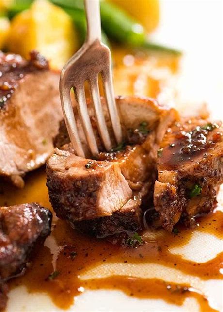 Juicy on the inside but crispy on the outside, this pork is tangy and delicious.submitted by: Pork Tenderloin with Honey Garlic Sauce | RecipeTin Eats