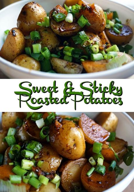 Sticky Teriyaki Glazed Potatoes | Pork loin side dishes ...