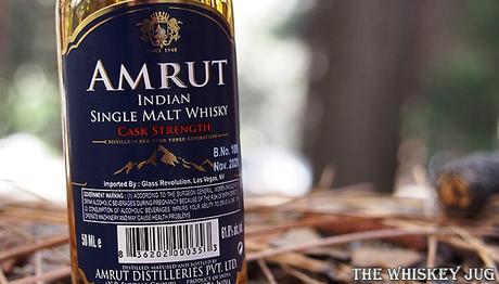 Amrut Cask Strength Indian Single Malt Label