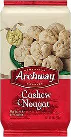 Archway Holiday Cashew Nougat Cookies - One 6 oz Box ...