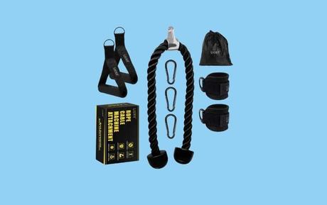 Lader Tricep Rope Attachment (with Ankle Straps and Handles)