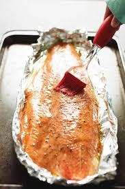 Next, place the fish in a baking dish greased. Baked Salmon In Foil Low Carb With Jennifer