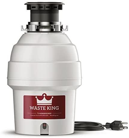 Waste King L-3300 Garbage Disposal with Power Cord, 3/4 HP