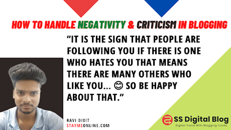 (Expert Bloggers Roundup) How To Handle Negativity & Criticism In Blogging