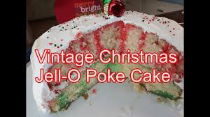 Preheat oven to 350 degrees f. Vintage Christmas Jell O Poke Cake Youtube