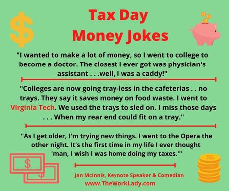 TAX DAY MONEY JOKES