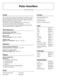 A resume is a one page summary of your work experience and background to the job you're applying to. Junior Qa Tester Resume Example Cv Sample 2020 Resumekraft