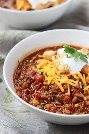 All recipes » dinners » beans, lentils, and legumes. Easy Lentil Chili Only 10 Ingredients Little Broken