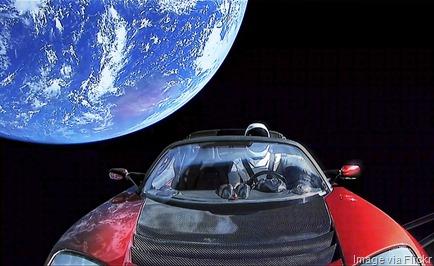 Tesla-in-space