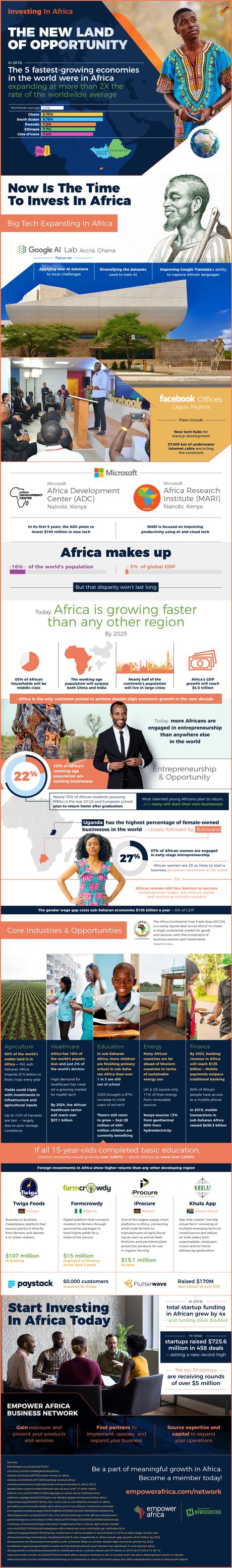 Investing In Africa Infographic