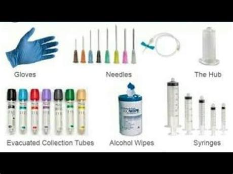 Picture tutorial phlebotomy equipment pictorial review for phlebotomy practicum. Phlebotomy equipment Introduction - YouTube