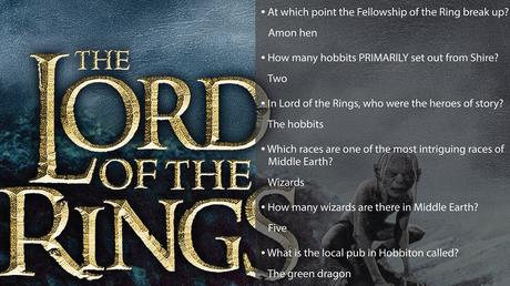 45 Lord Of The Rings Trivia Questions And Answers Paperblog