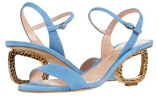 Shoe of the Day | Rupert Sanderson Silhouette Suede Sandals