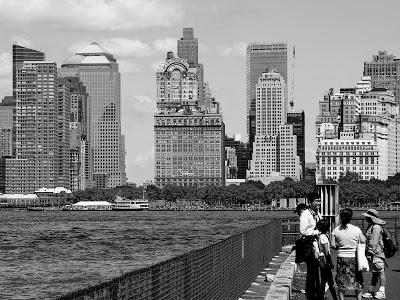 Governors Island in black and white, i.e. grayscale