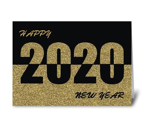 Read on to find out why you need to create a business card in 2020. Happy New Year 2020, Gold Glitter-Look - Send this ...