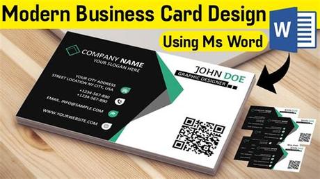 Up are some of the best business card designs that'll make your clients say wow! and that also at an affordable cost. Modern Business Card Design in Ms Word 2020 || Microsoft ...