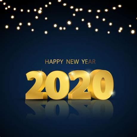 2020 best business card design. Happy new year 2020. greeting card design Vector | Premium ...