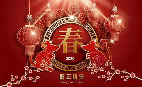 2020 Chinese New Year greeting card Design - Download Free ...