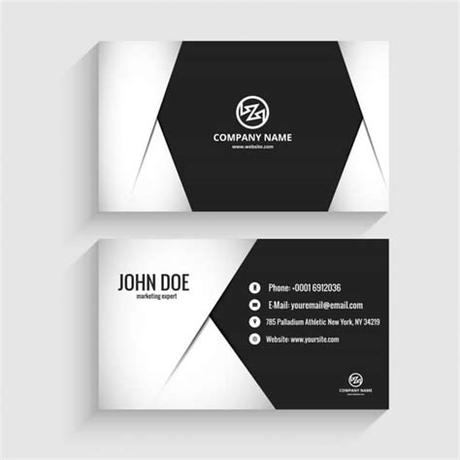 Grow your network with business cards designs 2020: Modern in Monochromatic Examples of Professional Business ...