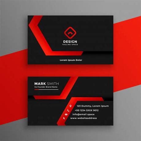 You can use it for your business, brand, company or anything. Free Vector | Red and black geometric business card ...