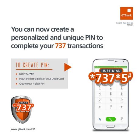 GTBank Transfer Code: How to create or reset 4 digit PIN and Transfer money from your Phone