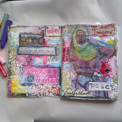Turning a Composition Notebook into an Art Journal