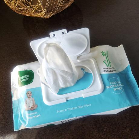 Mother Sparsh 99% Unscented Pure Water Baby Wipes  (Price - Rs.299  for Pack 72 wipes)