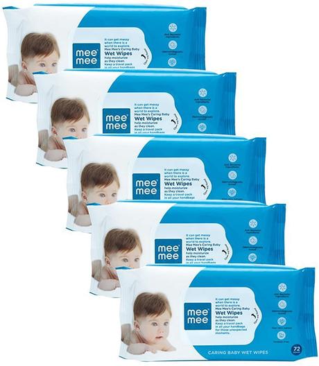 Mee Mee Baby Gentle Baby Wipes (Price - Rs. 200 for 72 pieces)