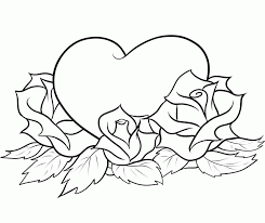 You can choose roses, bouquets, geometric roses, and other patterns and motifs. Coloring Pages Of Roses And Hearts Coloring Home
