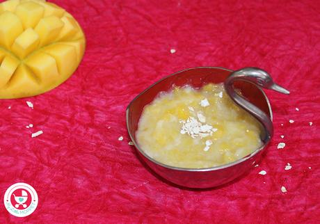 Mango Oats Porridge for Babies
