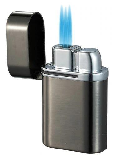 VISOL TRIFLOW GUNMETAL TRIPLE TORCH CIGAR LIGHTER