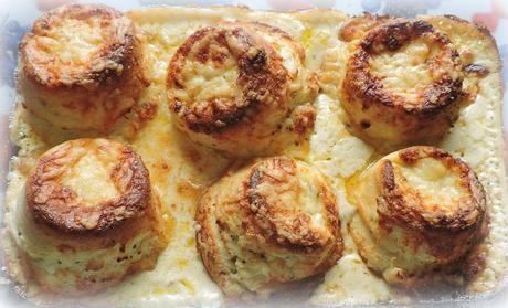 Twice Baked Cheese Soufflees