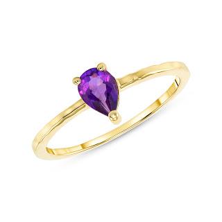 Amethyst stackable ring