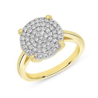 Diamond cluster stunner ring