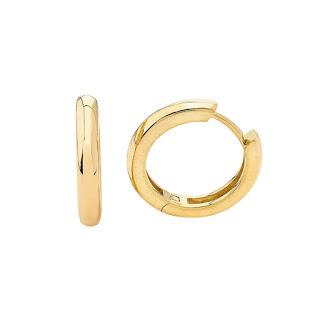 Gold huggie hoop earrings