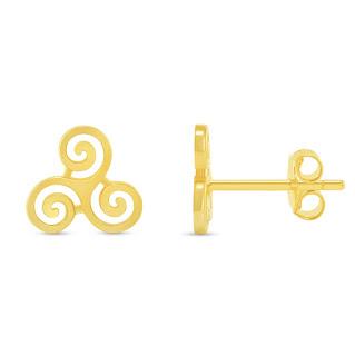 Triskelion stud earrings