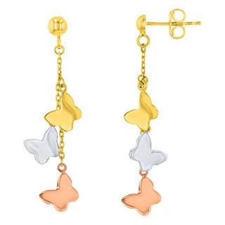 Dangle butterfly earrings