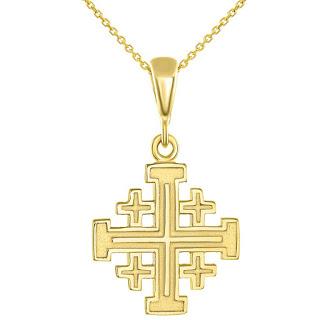 Gold Jerusalem Cross