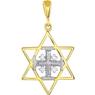 Star of David with cross pendant