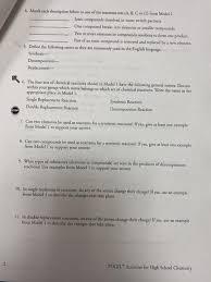 Chemists use their knowledge of synthesis, decomposition, single replacement, and. Solved Types Of Chemical Reactions Do Atoms Rearrange I Chegg Com