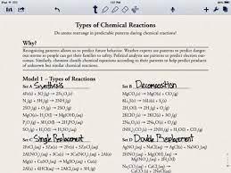 The students will hand in their observation. Recognizing Types Of Chemical Reactions Homework