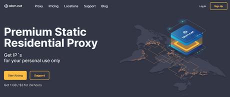 Abm.Net Proxy Review Abm net Proxy Homepage overview