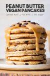 Gluten-Free Vegan Peanut Butter Pancakes