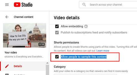 YouTube Videos Sampled by Default for YouTube Shorts: How to Opt Out?